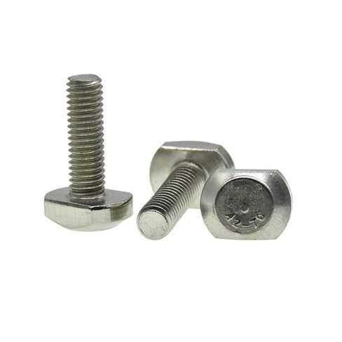 Hammer Head T Bolts, Stainless Steel Hammer Head T-Bolts M5 M6 M8 M10 12-50mm for T-Slot 5 Pcs(M10 45mm) in Kuwait