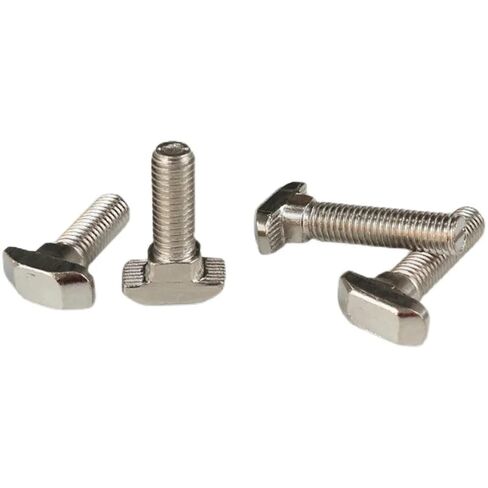 Hammer Head T Bolts, 20 Pcs Carbon Steel M5 M6 M8 T Head Bolts for 30 40 45 Aluminum Profiles(40S - M8x30) in Kuwait