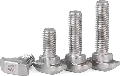 مطرقة من الفولاذ المقاوم للصدأ برأس T-Bolt T صواميل حزمة من 10 304 M5 M6 M8 12-30 مم لمحات الألومنيوم (30s-M6x16) in Kuwait