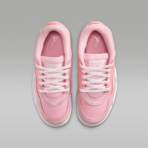 حذاء Air Jordan Big Kids' 4 RM أبيض وردي ناعم (GS) in Kuwait