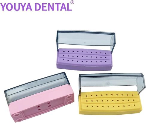 1pcs Dental Autoclavable Strawberry Box 30 Holes Plastic Endo File Disinfection Storage Clinical Strawberry Organizer (Yellow) in Kuwait