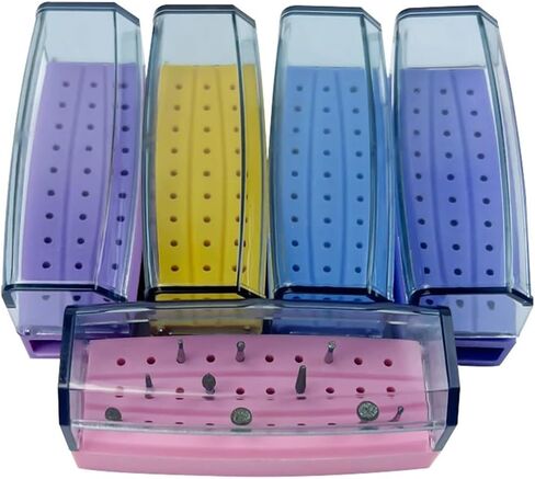 1pcs Dental Autoclavable Strawberry Box 30 Holes Plastic Endo File Disinfection Storage Clinical Strawberry Organizer (Yellow) in Kuwait