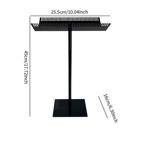 Holder Double Side Tooth Acrylic Stand Extension Display Holder Sectioning Organizer Rack Non Slip Stable Suitable for in Kuwait