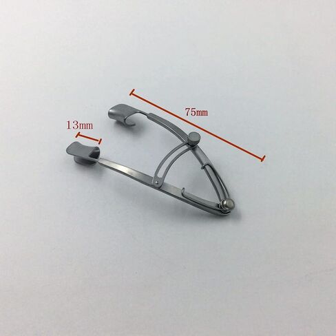 chaoyue medical instruments Stainless Steel 75mm V Type Eye Speculum Ophthalmic Instrument ENT Plastic in Kuwait