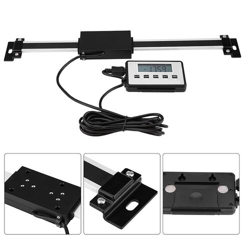 0 300mm Accurate Digital Linear Scale LCD Readout Kit for Milling Machines Lathes Readout Scale Digital Kit Remote Linear DRO 300mm in Kuwait