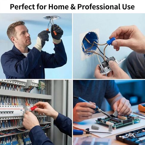 180 PCS Wire Connectors, Insulating Insert Twist Electrical Wire Caps with Spring, Portable for Quick Connection, 5 Color Wire Caps Electrical (180P) in Kuwait