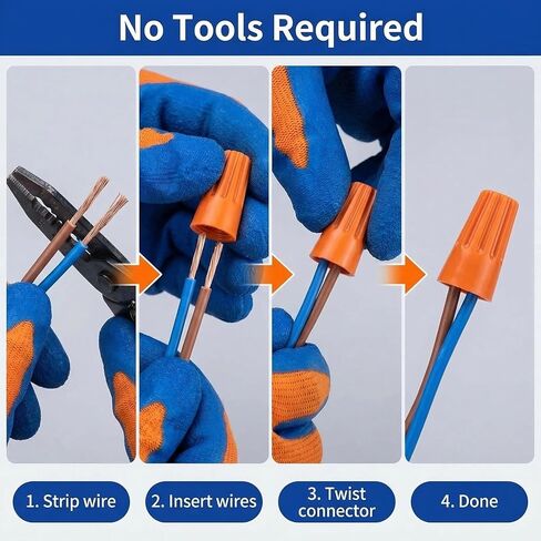 180 PCS Wire Connectors, Insulating Insert Twist Electrical Wire Caps with Spring, Portable for Quick Connection, 5 Color Wire Caps Electrical (180P) in Kuwait