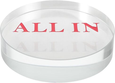 رقائق البوكر الزجاجية الحمراء الكبيرة من BESPORTBLE، زر توزيع بطبقة مزدوجة لألعاب هولدم والبوكر المنزلية، رموز ألعاب قابلة للتجميع للمقامرة ولعب البطولات in Kuwait
