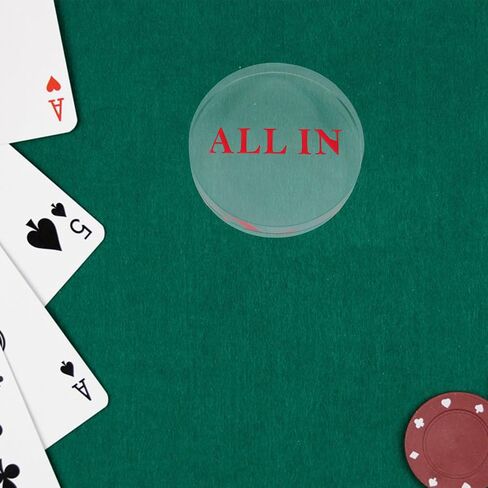 رقائق البوكر الزجاجية الحمراء الكبيرة من BESPORTBLE، زر توزيع بطبقة مزدوجة لألعاب هولدم والبوكر المنزلية، رموز ألعاب قابلة للتجميع للمقامرة ولعب البطولات in Kuwait