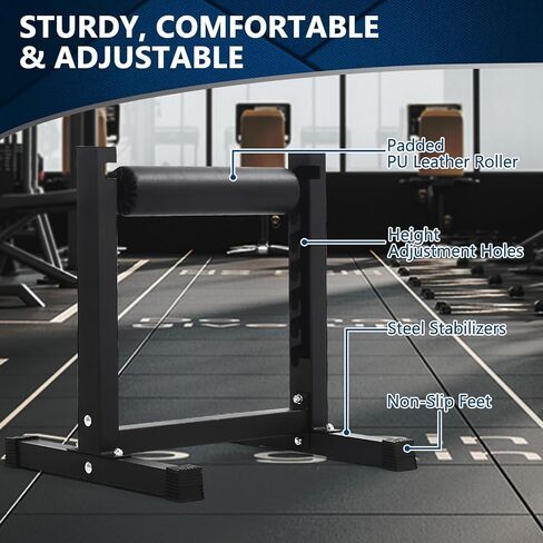 OUTLANE Bulgarian One Leg Squat, Single Leg Squat Stand, Adjustable Squat Roller with 7 Roller Heights and Thickened Pads, Lower Body Specialty Machine for Squats, Leg Lunges in Kuwait