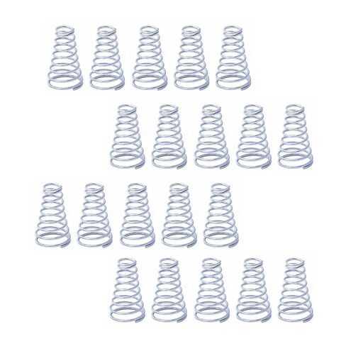 20pcs Taper Springs,0.8x12-20x30mm Conical Cone Compression Spring, 304 Stainless Steel in Kuwait