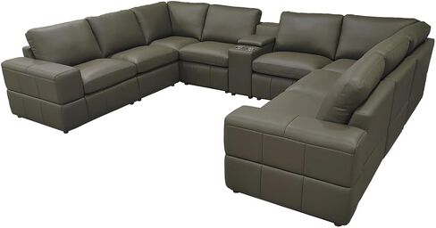 Large Arm Leather Match Upholstery Modular Sectional in Kuwait