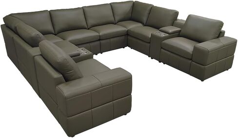 Large Arm Leather Match Upholstery Modular Sectional in Kuwait