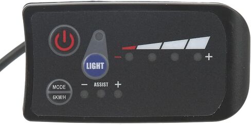 Electric Bike Power Display Meter, Universal 5 Pin LED Panel for Cycling with Waterproof Plug in Kuwait