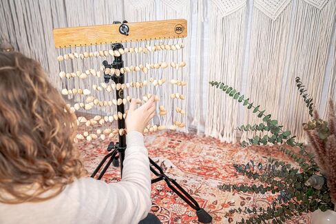 Height Adjustable Chimes Stand for Seated or Standing Players — Great for Meditation, Sound Healing Therapy and Yoga — Solid Steel, 2-YEAR WARRANTY in Kuwait