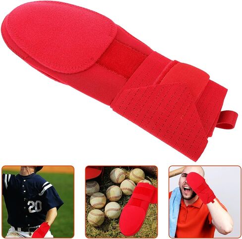 INOOMP Youth Softball Glove Lightweight Polyester Sliding Glove for Training Sessions and Baseball Aspiring Athlete Red Portable Non-Slip in Kuwait