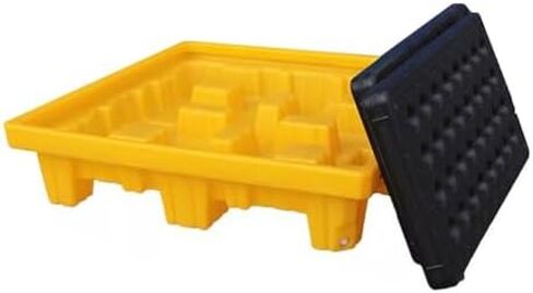Spill Containment Pallet Tray Platform Oil Drum Drums Concrete Modular Drain Proof Tank polyethylene Profile Paint Bucket Garage Industrial,Modular Plastic Spill Platform Pallet, Anti-Leak C in Kuwait