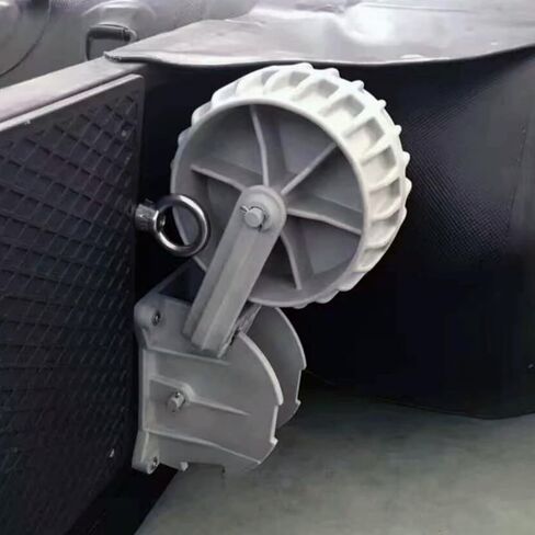 2 Pieces Deployment Trolley Wheel Set Portable Folding Boat Trolley Wheel Heavy Duty Transom Launch Wheels for Boating in Kuwait