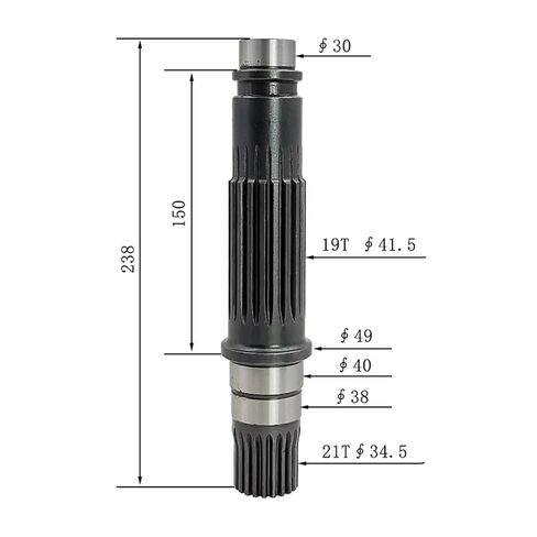 مناسبة ل SK200-6E حفارة السفر تروس المحرك عمود المضخة/عمود المحرك 2119 الأسنان in Kuwait
