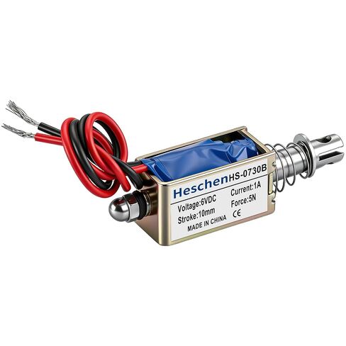 Hechen solenoid electromagnet HS-0730B DC6V 1A 5N 10mm stroke push pull type open frame in Kuwait