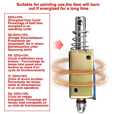 Hechen solenoid electromagnet HS-0730B DC6V 1A 5N 10mm stroke push pull type open frame in Kuwait