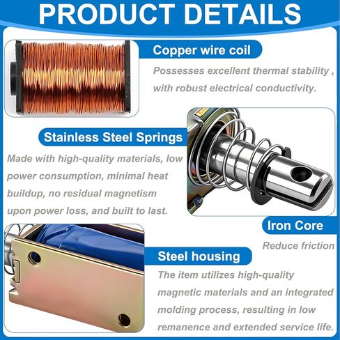 Hechen solenoid electromagnet HS-0730B DC6V 1A 5N 10mm stroke push pull type open frame in Kuwait