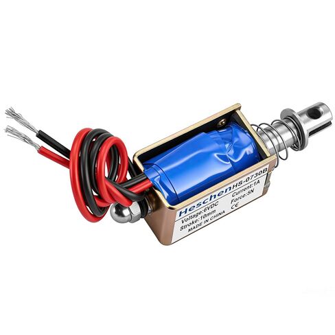 Hechen solenoid electromagnet HS-0730B DC6V 1A 5N 10mm stroke push pull type open frame in Kuwait