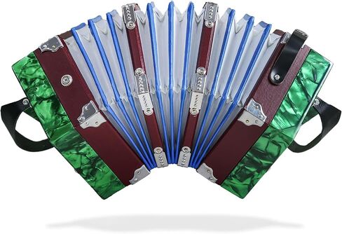 Concertinas 20-Key Accordion for Adults & Beginners, Professional Hexagonal Accordion with Adjustable Hand Straps, Air-Tight Windbox & Complete Accessories (Wood) in Kuwait