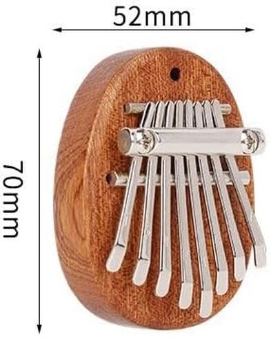 Cute 8-Key Wooden Finger Piano • Small Kalimba Marimba Pendant for Gifts & Decoration in Kuwait