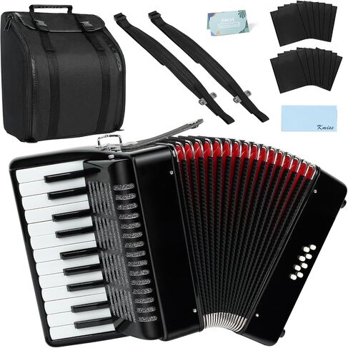 Kmise 10-Key Kids Accordion,Mini Accordian Kids Musical Instrument for Children Toddlers Beginners, Lightweight 7 key 3 Bass acordeon for Kids Gift,Light Pink Acordeones Para Niños Acordion in Kuwait