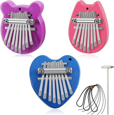 RANMING 17 Keys Kalimba Thumb Piano - Portable Mbira Finger Piano with Gig Bag, Tuning Hammer, Cleaning Cloth, Key Stickers & Finger Covers, Complete Musical Instrument Gift Set for Adults Beginners in Saudi Arabia