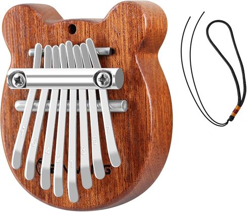 RANMING 17 Keys Kalimba Thumb Piano - Portable Mbira Finger Piano with Gig Bag, Tuning Hammer, Cleaning Cloth, Key Stickers & Finger Covers, Complete Musical Instrument Gift Set for Adults Beginners in Saudi Arabia