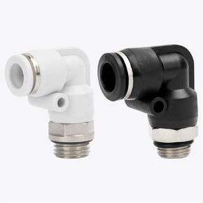 Pneumatic Air Pipe Quick Connector Pl Elbow G Threaded 8-02/4-m5/6-01/10-03/8-02 1Pcs(Premiumblackpl12-03g) in Kuwait