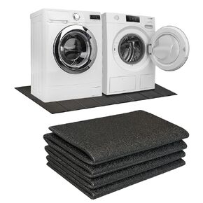 Washer Dryer Anti-Vibration Mat, 62.9''*29.5'' PVC Foldable Large Vibration Pads for Washing Machine Waterproof Absorber for Anti Slip Noise Reduction Floor Protection in Kuwait