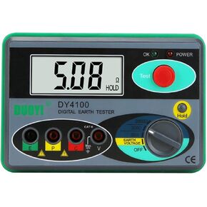 Ground Resistance Meter Digital Resistance Tester Multimeter Voltmeter Backlight Display for Power Systems Electric Equipment Conductor in Kuwait