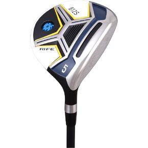 Men's Rife 812s #5 Wood Golf Club, Right Handed Regular Flex with Men's Size Black Pro Velvet Grips in Saudi Arabia
