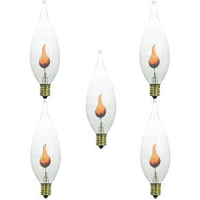 5 Flicker Flame Light, E12 Candelabra Base, 3 watt Bulb in Saudi Arabia