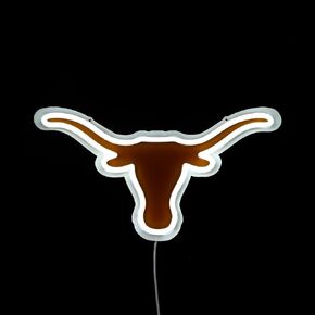 لافتة نيون LED مرخصة رسميًا من الرابطة الوطنية لرياضة الجامعات بالولايات المتحدة الأمريكية (NCAA Texas Longhorns)، مقاس 15 بوصة × 8.06 بوصة - مثالية للمعجبين والخريجين in Kuwait