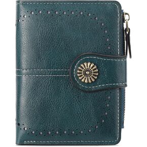 Wallet Women Large Leather RFID Blocking Bifold Multi Card Case with Zipper Pocke Phone Wristlet Purse in Saudi Arabia