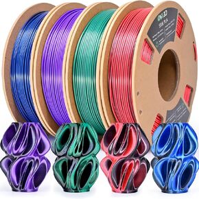 حزمة خيوط الطابعة ثلاثية الأبعاد الخشبية OVV3D، حزمة خيوط PLA الخشبية 1.75 مم، أضف أكثر من 30% ألياف خشبية حقيقية، الجوز، البلوط، الكرز، خشب الساج، 1.75 خيوط PLA خيوط طباعة ثلاثية الأبعاد، 200 جم × 4 عبوات in Kuwait