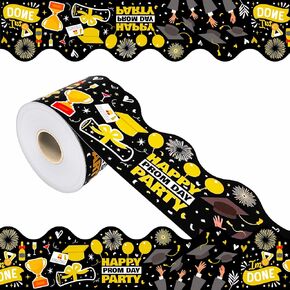 68.9Ft Graduation Bulletin Board Border Congrats Grad Decoration BordersTrim Border Bulletin Board Stickers for Holiday School Classroom Office Party Decor in Kuwait
