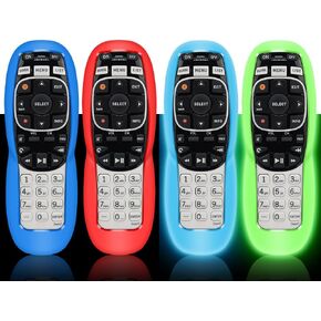 3 قطع حافظة واقية لجهاز التحكم عن بعد DirecTV RC73، غطاء من السيليكون لجهاز التحكم عن بعد بديل متوافق مع DirecTV RC70، RC70H، RC71، RC71H، RC72RC73B-Glow Green ، Glow Blue ، Red in Kuwait