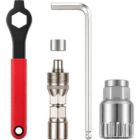 Upgraded Bicycle Crank Puller Set, Bike Crank Removal Tool, Professional Bike Repair Kit for Square Taper and Splined Cranks in Kuwait