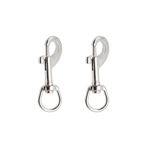 3.5 Inch Swivel Eye Snap Hook Marine Grade Bolt Snap 316 Stainless Steel Single Ended Heavy Duty Flag Clips Swivel Snaps for Scuba Diving,Camera Strap, Flag Pole Rope, Dog Leash 2pcs in Kuwait