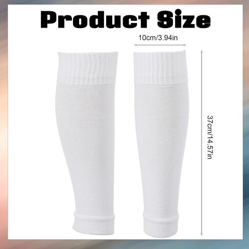 Molain 2Pairs Pre Cut Soccer Socks, PreCut Soccer Sleeve Socks Shin Guard Sleeves Football Leg Sleeves for Soccer Men Women Youth Adults in Kuwait