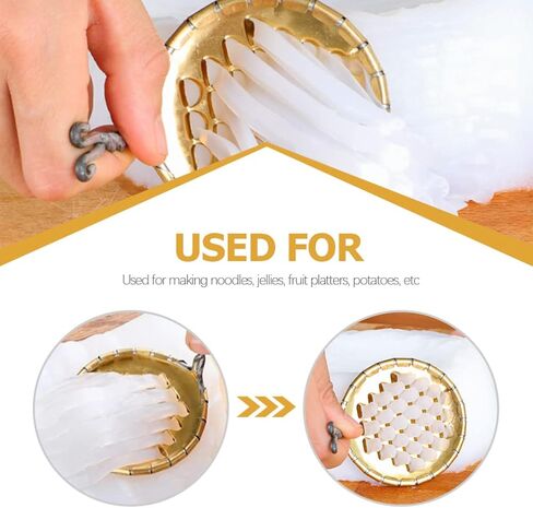 DOITOOL Stainless Steel Jelly Scraper for Cold Noodle and Bean Jelly Cutting with Comfortable Grip Kitchen Tool for Home and Restaurant Use 3.54X3.54X2.36In in Kuwait