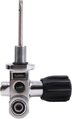 TUDIVING-4500Psi 300Bar 30Mpa Scuba Diving Tank Valve,DIN/Yoke Valve,Diving Aluminum Bottle Valve G3/4-14NPSM Thread in Kuwait