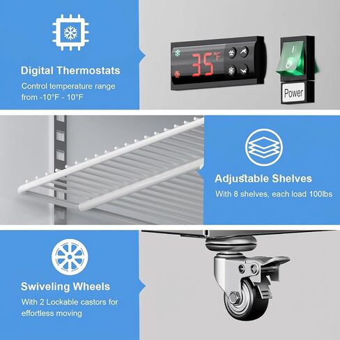 50 Cu.ft Commercial Freezer Display Freezer Commercial Freezer Glass Door Upright with Shelves Drink Holders in Kuwait