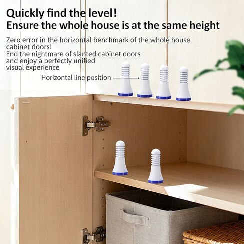 WALFRONT Cabinet Leveling Tool 10Pcs Thickened PETG Cabinet Installation Leveling Tools for Kitchen in Kuwait