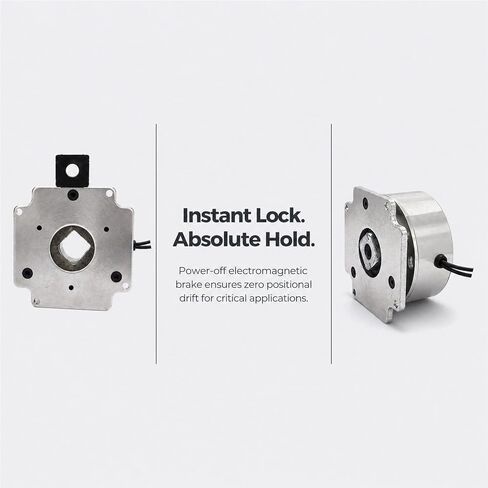 DC Electromagnetic Brake for 60mm NEMA 24 Stepper Motor Off Brake Mechanical Brake (12, Volts) | 12V 24V DC 1.5 Nm Torque 8x7.5mm D Shaft Hole in Saudi Arabia